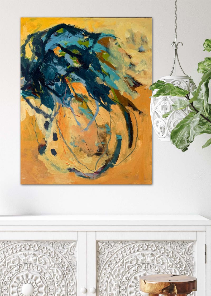 „Tanze Federleicht mein Engel“ – Oil on Cavas, 80 x 100 cm, Sold